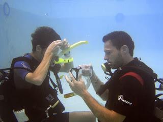 Inspiration and Bubble blowing during the PADI IDC and Divemaster training