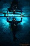 Just hanging out at the diving bell and testing new gear at the Blue Grotto Dive Resort, Williston F