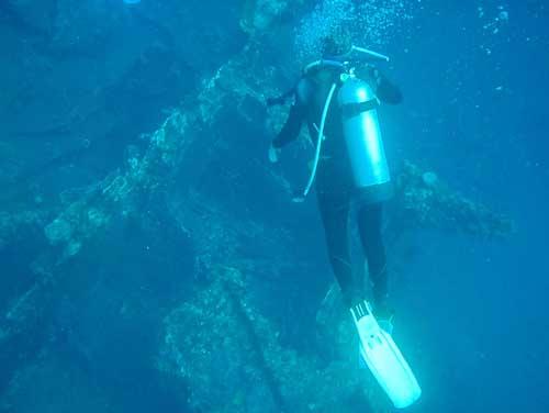 USAT Liberty - USAT Liberty Wreck @ Tulamben, Bali - Taken with Olympus 795SW