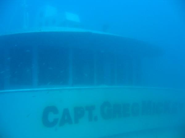 Capt. Greg MicKey - Underwater view of ship bridge