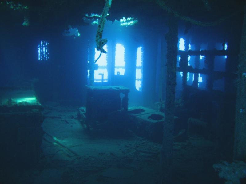 inside the wreck
