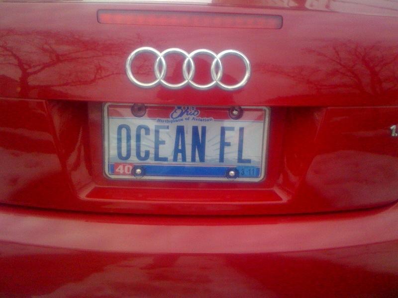 Oceanfloor’s License Plate