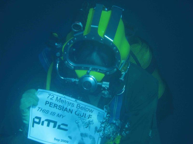 PMC, 72 Meters below Persian Gulf!