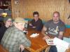 Greg, Greg, Chuck & Christal at DinnerCrystal River, FL
