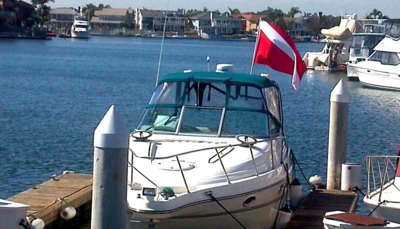 My boat in Huntington Harbor, CA
