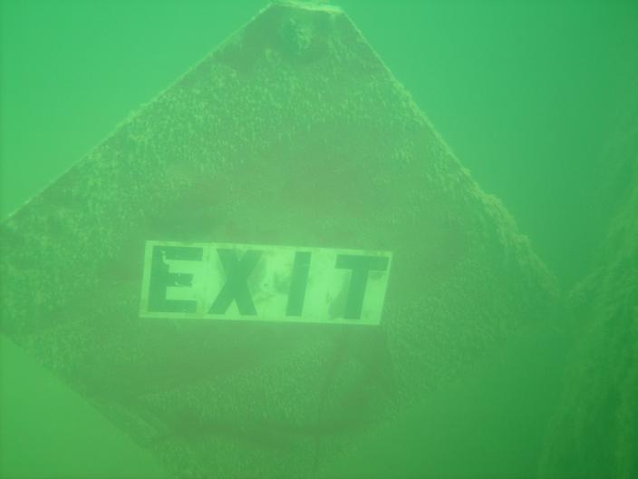 Exit for Tunnels at Athens Scuba Park, Athens Tx