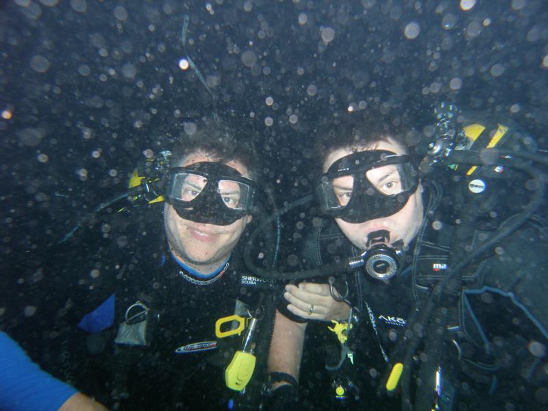 Maury & I night dive