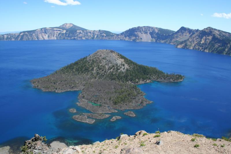 Crater Lake OR, almost 2000 feet Deep