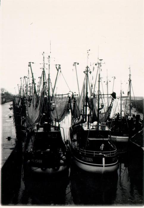 Fishing boats. Gretsiel, W. Germany 1987